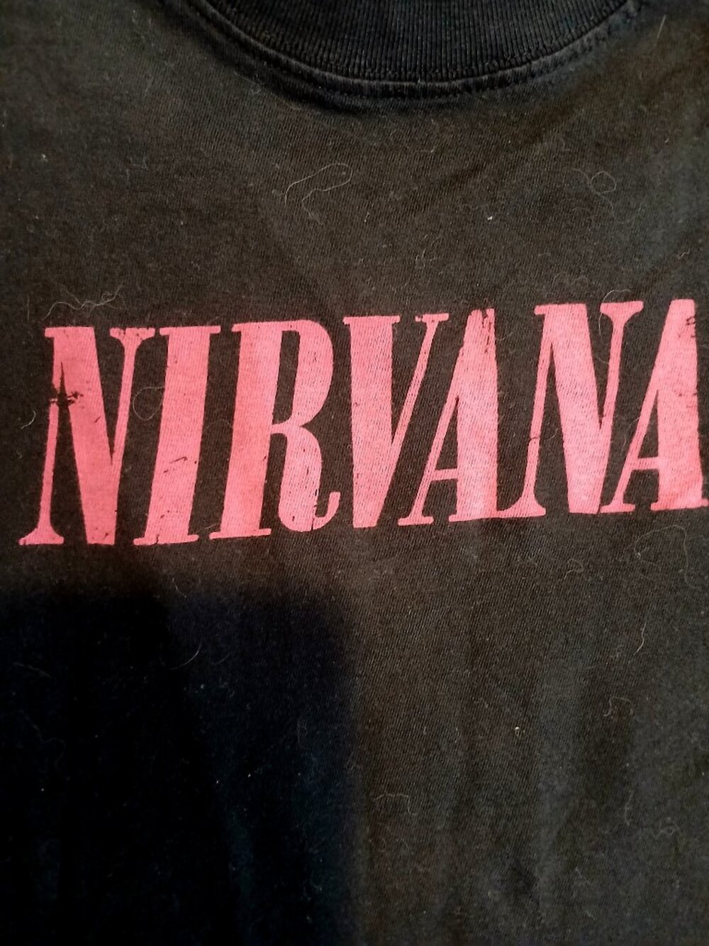 Nirvana Nevermind Graphic T‑Shirt S Retro Album Grunge Band Tee Black Pink by TR - Picture 4 of 6